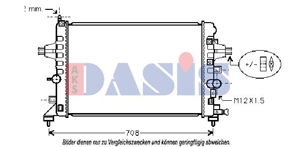 AKS DASIS Radiators, Motora dzesēšanas sistēma 150058N